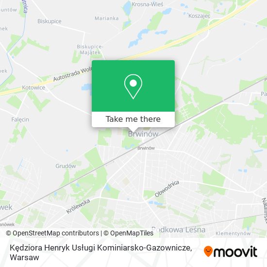 Kędziora Henryk Usługi Kominiarsko-Gazownicze map