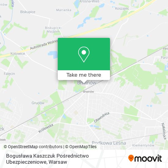 Bogusława Kaszczuk Pośrednictwo Ubezpieczeniowe map