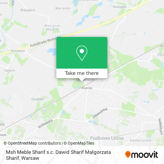 Карта Msh Meble Sharif s.c. Dawid Sharif Małgorzata Sharif