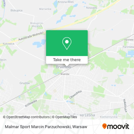 Malmar Sport Marcin Parzuchowski map