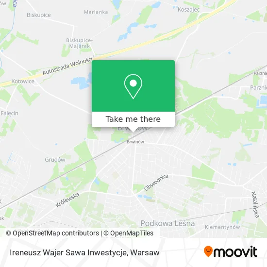 Карта Ireneusz Wajer Sawa Inwestycje