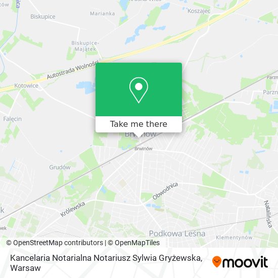 Kancelaria Notarialna Notariusz Sylwia Gryżewska map