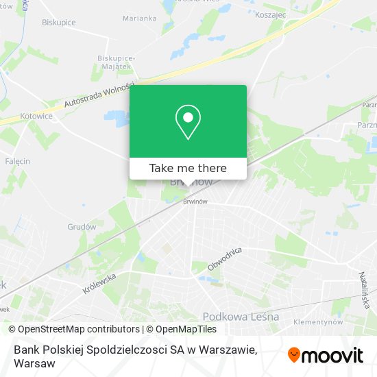 Bank Polskiej Spoldzielczosci SA w Warszawie map