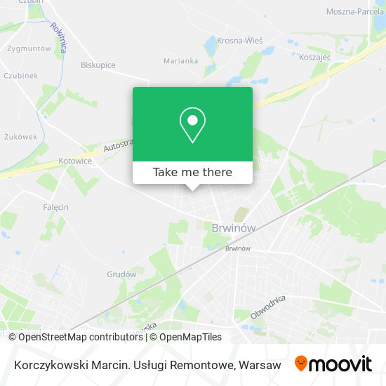 Korczykowski Marcin. Usługi Remontowe map