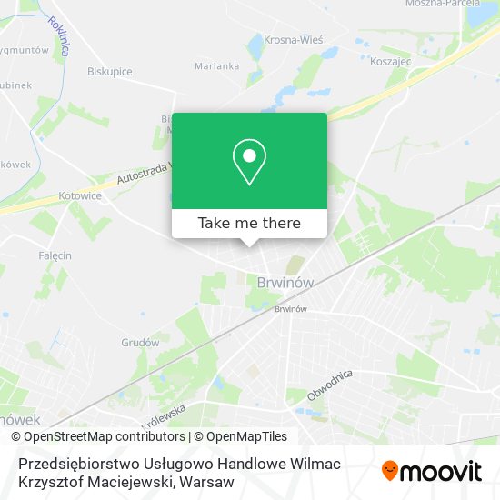 Przedsiębiorstwo Usługowo Handlowe Wilmac Krzysztof Maciejewski map