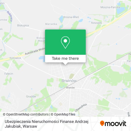 Ubezpieczenia Nieruchomości Finanse Andrzej Jakubiak map