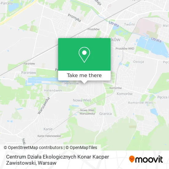 Centrum Działa Ekologicznych Konar Kacper Zawistowski map