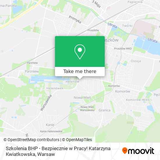 Szkolenia BHP - Bezpiecznie w Pracy! Katarzyna Kwiatkowska map