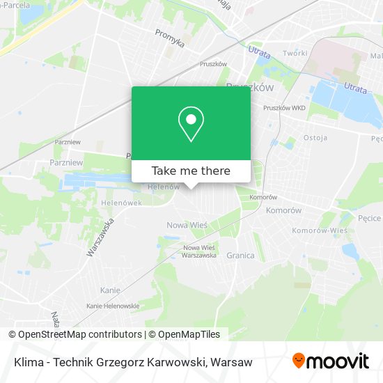 Klima - Technik Grzegorz Karwowski map