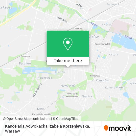 Карта Kancelaria Adwokacka Izabela Korzeniewska