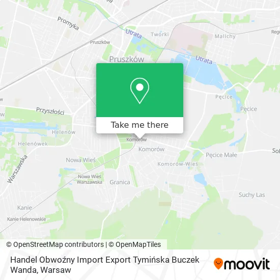 Карта Handel Obwoźny Import Export Tymińska Buczek Wanda