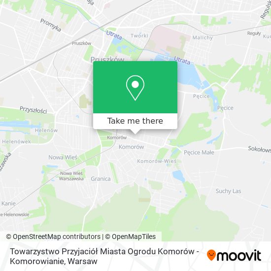 Карта Towarzystwo Przyjaciół Miasta Ogrodu Komorów - Komorowianie