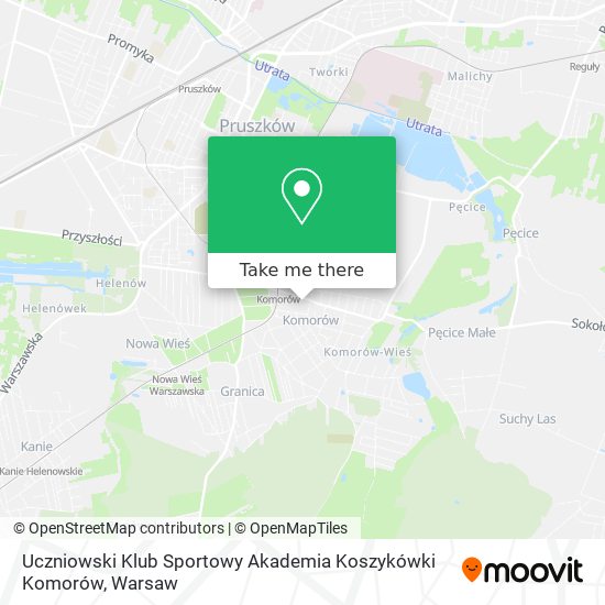 Карта Uczniowski Klub Sportowy Akademia Koszykówki Komorów