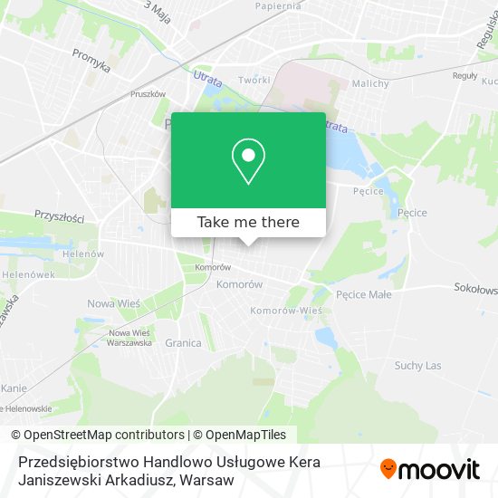 Przedsiębiorstwo Handlowo Usługowe Kera Janiszewski Arkadiusz map