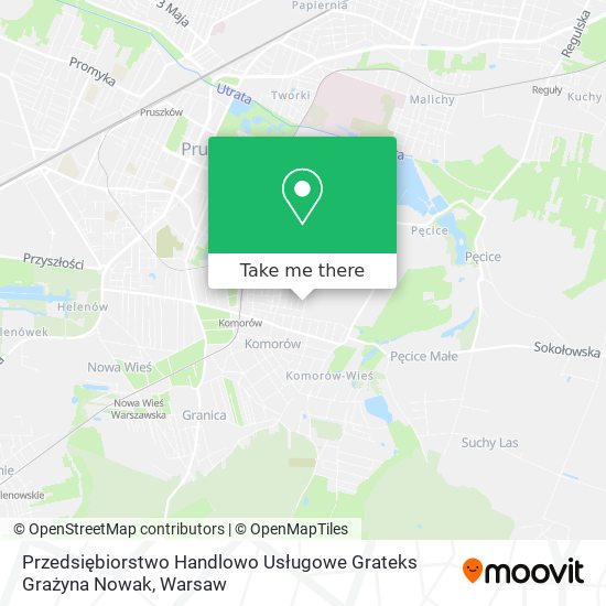 Przedsiębiorstwo Handlowo Usługowe Grateks Grażyna Nowak map