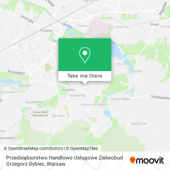Карта Przedsiębiorstwo Handlowo Usługowe Zielwobud Grzegorz Dybiec