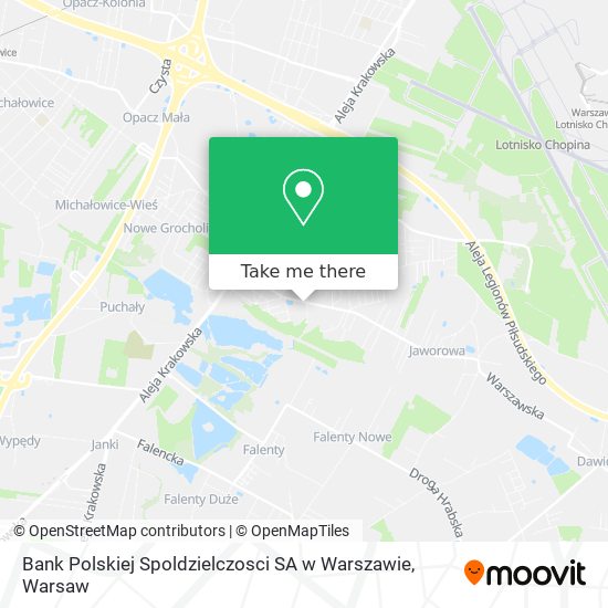 Bank Polskiej Spoldzielczosci SA w Warszawie map