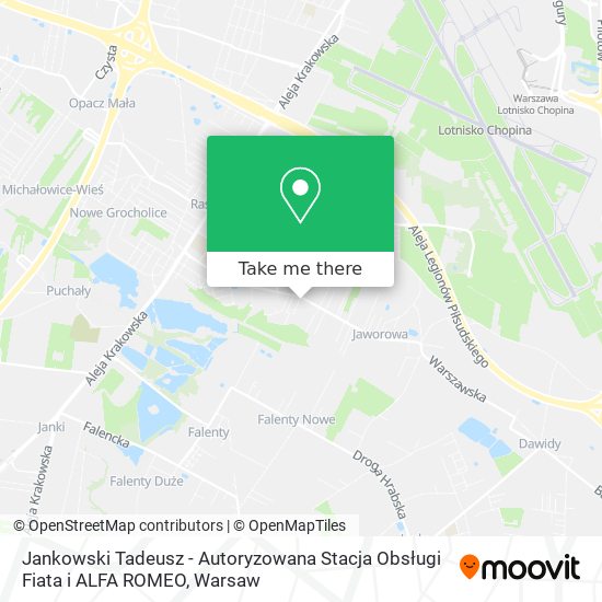 Jankowski Tadeusz - Autoryzowana Stacja Obsługi Fiata i ALFA ROMEO map