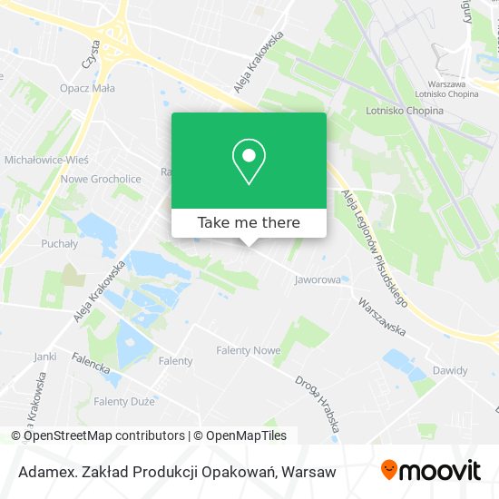 Adamex. Zakład Produkcji Opakowań map