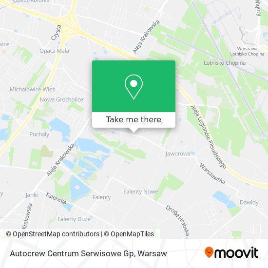 Autocrew Centrum Serwisowe Gp map