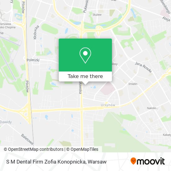 S M Dental Firm Zofia Konopnicka map