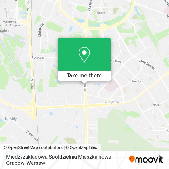 Miedzyzakladowa Spóldzielnia Mieszkaniowa Grabów map