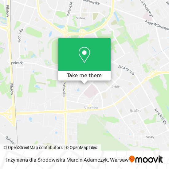 Inżynieria dla Środowiska Marcin Adamczyk map