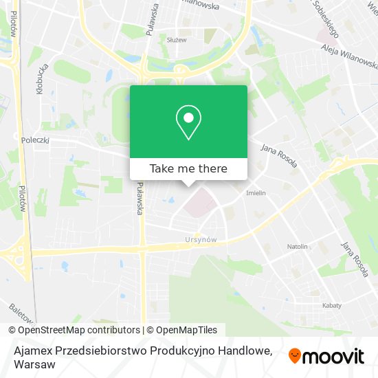 Ajamex Przedsiebiorstwo Produkcyjno Handlowe map