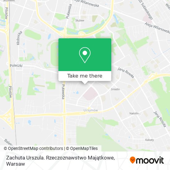 Zachuta Urszula. Rzeczoznawstwo Majątkowe map