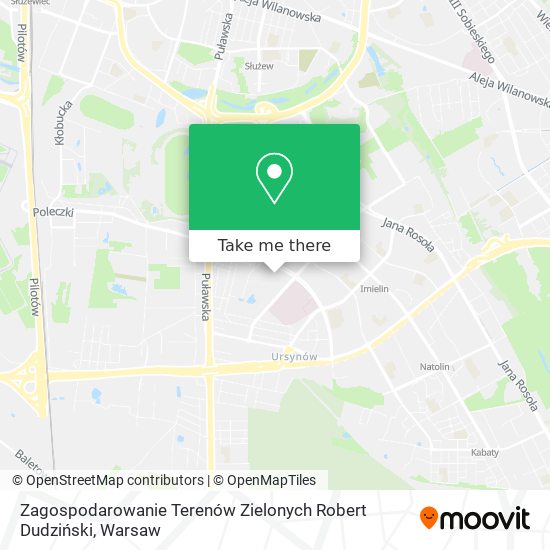 Zagospodarowanie Terenów Zielonych Robert Dudziński map