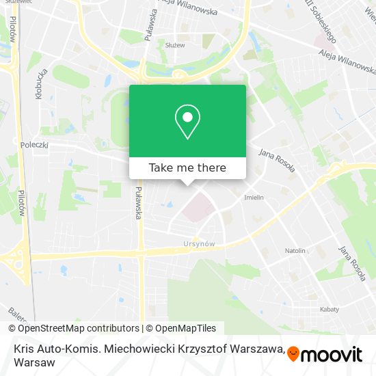 Kris Auto-Komis. Miechowiecki Krzysztof Warszawa map