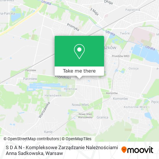 S D A N - Kompleksowe Zarządzanie Należnościami Anna Sadkowska map