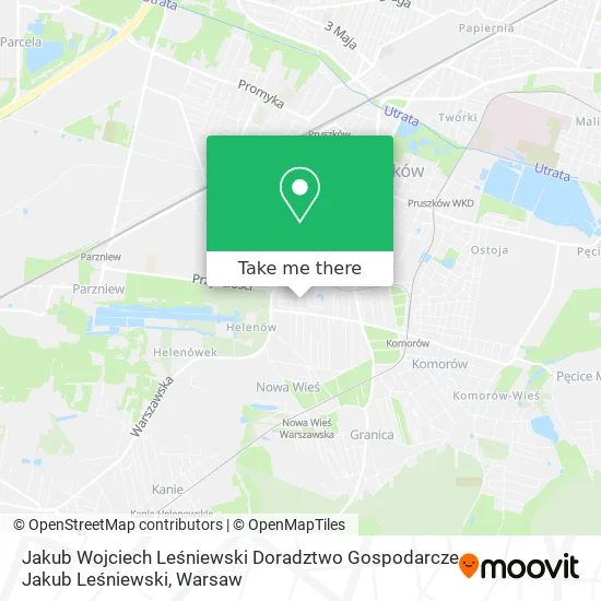 Карта Jakub Wojciech Leśniewski Doradztwo Gospodarcze Jakub Leśniewski
