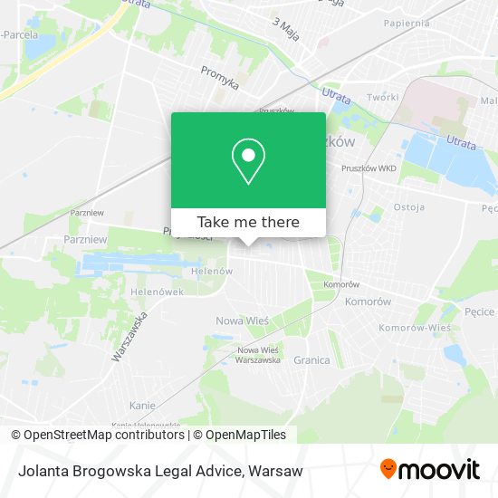 Jolanta Brogowska Legal Advice map