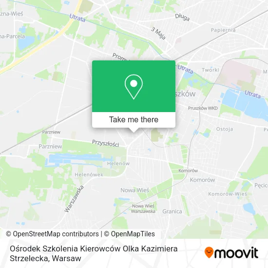 Карта Ośrodek Szkolenia Kierowców Olka Kazimiera Strzelecka
