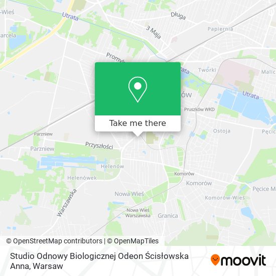 Studio Odnowy Biologicznej Odeon Ścisłowska Anna map