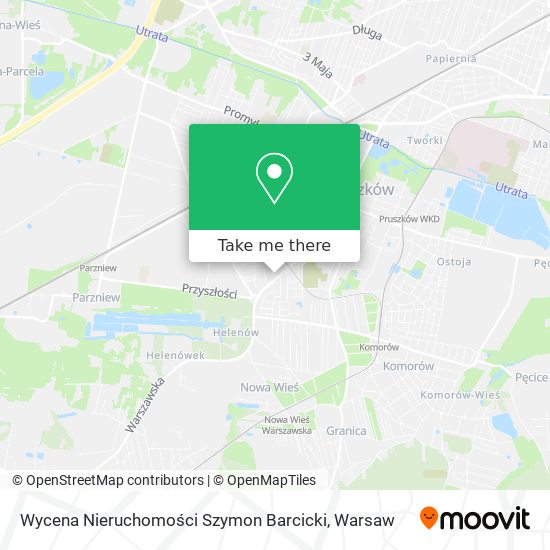 Wycena Nieruchomości Szymon Barcicki map