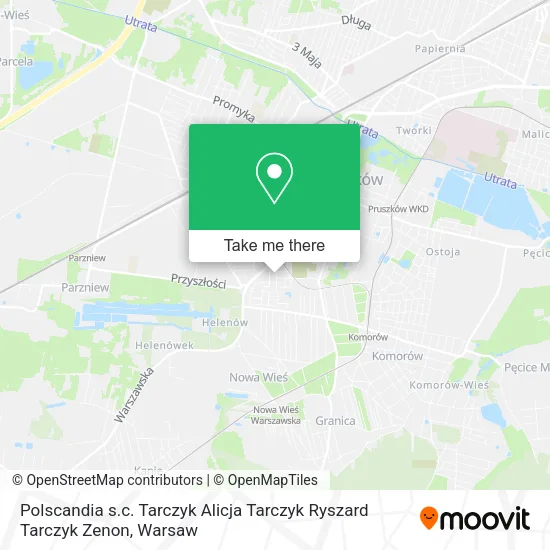 Карта Polscandia s.c. Tarczyk Alicja Tarczyk Ryszard Tarczyk Zenon