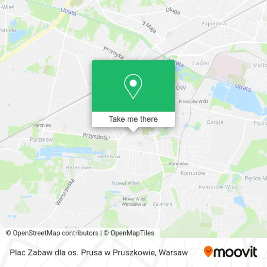 Plac Zabaw dla os. Prusa w Pruszkowie map