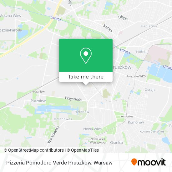 Pizzeria Pomodoro Verde Pruszków map