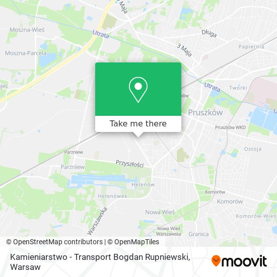 Kamieniarstwo - Transport Bogdan Rupniewski map