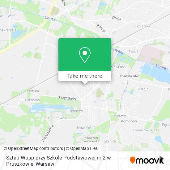 Sztab Wośp przy Szkole Podstawowej nr 2 w Pruszkowie map