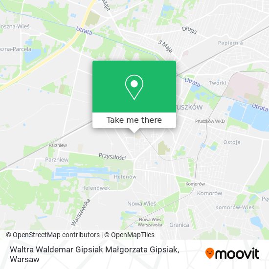 Waltra Waldemar Gipsiak Małgorzata Gipsiak map