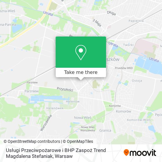 Usługi Przeciwpożarowe i BHP Zaspoż Trend Magdalena Stefaniak map