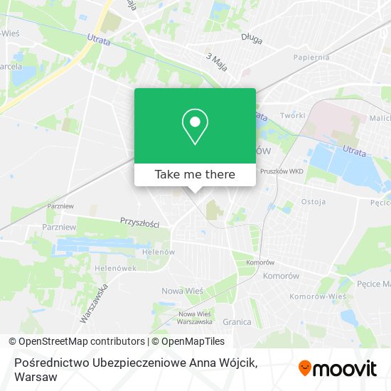 Pośrednictwo Ubezpieczeniowe Anna Wójcik map