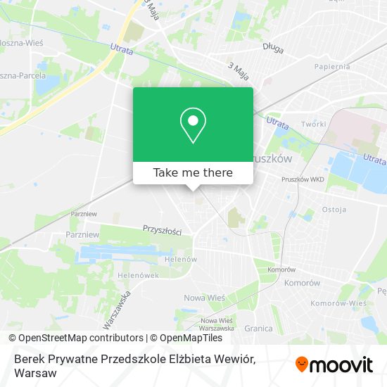 Berek Prywatne Przedszkole Elżbieta Wewiór map