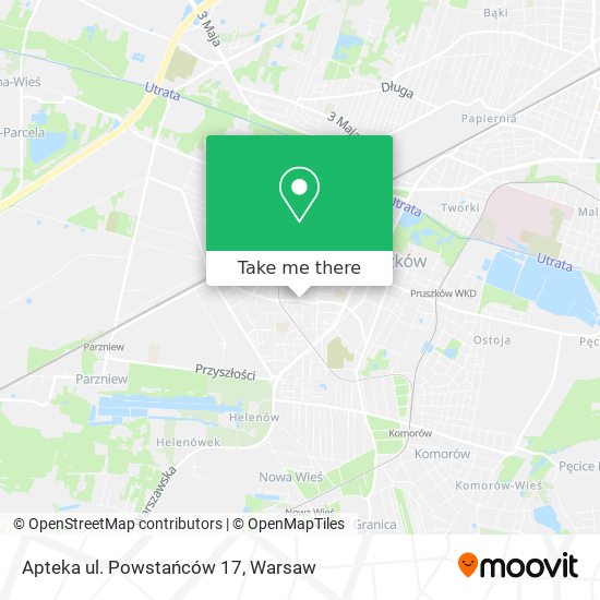 Apteka ul. Powstańców 17 map