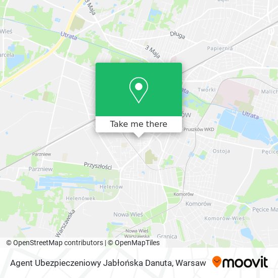 Agent Ubezpieczeniowy Jabłońska Danuta map