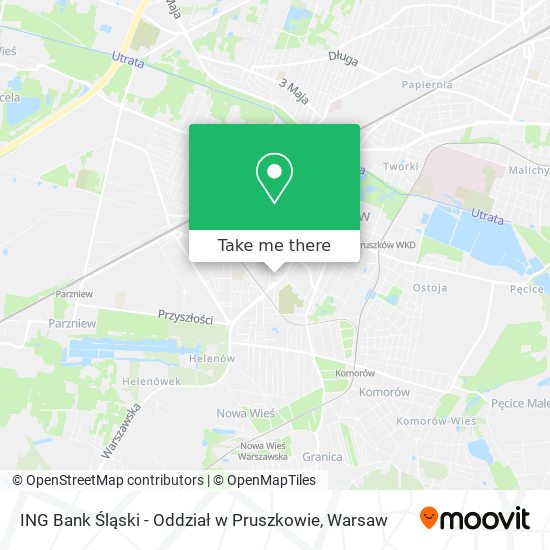 ING Bank Śląski - Oddział w Pruszkowie map