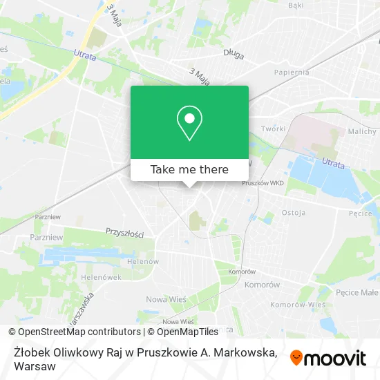 Żłobek Oliwkowy Raj w Pruszkowie A. Markowska map